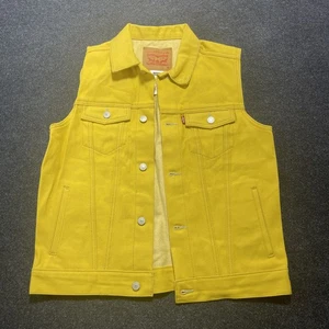 Levis Vest Youth XL Denim Sleeveless Trucker Jacket Youth 13-15 Classic - Picture 1 of 5