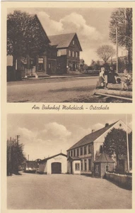 Cartolina postale stazione Mohrkirch-Osterholz Schleswig Holstein - Foto 1 di 2