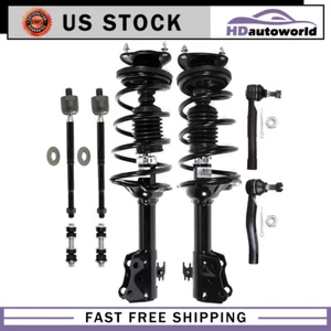 Front Struts w/ Coil Springs Sway Bar Link Tie Rods for 2000 - 2005 Toyota Echo - Picture 1 of 7