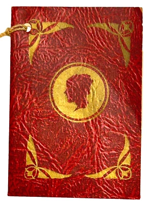 Vintage Bridge Tally Booklet 3 pages Embossed Gilt Silhouette MidCentury - Image 1 of 4