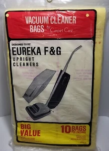 EUREKA Vacuum cleaner bags for F & G upright cleaners 8 pack (open pack) - Picture 1 of 5