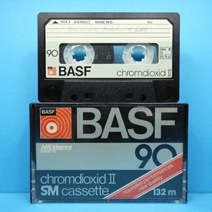 🍒 1x BASF chromdioxid II 90 * IEC II Type 2 * Cassette Kassette кассета * 1980 - Bild 1 von 3
