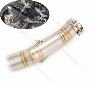 For Honda CBR500R CB500F CB500X 2018-2023 Exhaust Tips Stainless Steel Mid Pipe - Picture 1 of 11