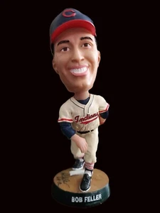 Bob Feller Cleveland Indians - Autographed Bobblehead - JSA Authentic Autograph - Picture 1 of 9