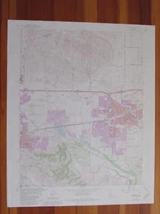 Livermore California 1981 Original Vintage USGS Topo Karte - Bild 1 von 1
