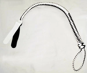 Qualität Echtleder weiches Ende Twin End einschwängige Peitsche Flogger UK BDSM - Bild 1 von 6