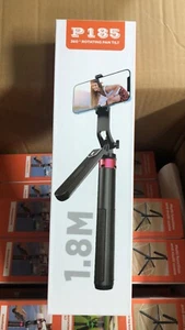 Universal 6’ Selfie Stick Tripod Stand for Cell Phone with Bluetooth Remote - Picture 1 of 6