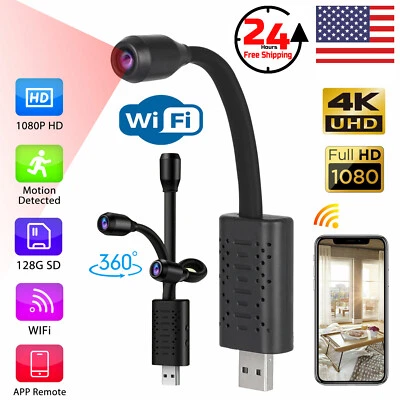 4K Cam HD 1080P Wireless WiFi Security Mini Micro Pinhole Screw DIY Camera DVR - Image 1 of 4