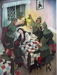 Kathleen Burrell SNOW WHITE Child Education Summer 1956 ART Fairy Tales - Bild 1 von 9