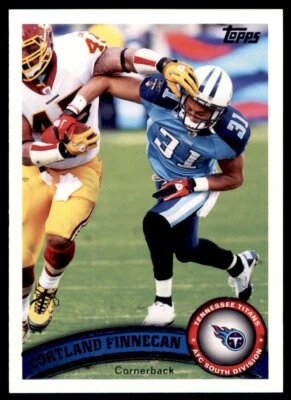 2011 Topps Cortland Finnegan Tennessee Titans #307 1093 - Image 1 of 2