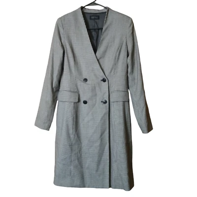 Barneys New York Women's Medium Houndstooth Double Breasted Blazer Jacket Office - Изображение 1 из 4