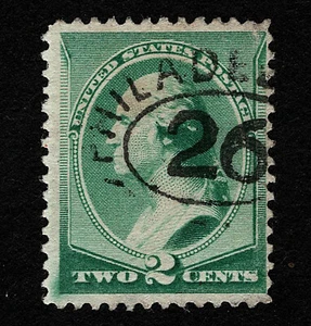CDS 38459 OPC 1887 EE. UU. 2c Washington Sc#213 Filadelfia - Imagen 1 de 2
