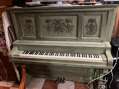 Unique Early 20th Century Kimball Upright Piano for Sale - Image 1 of 4