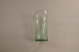 4in Coca Cola Glasses Clear/Green Tint - Picture 1 of 3