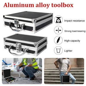 Aluminium Alloy Storage Case Toolbox Portable Tool Case Travel Luggage Organizer - Picture 1 of 17