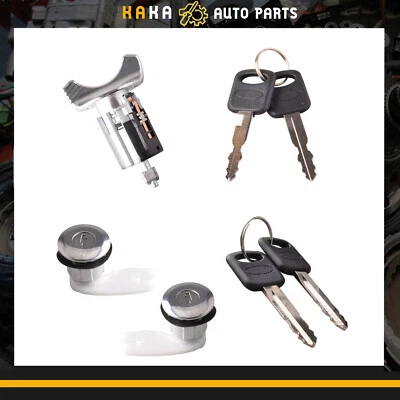 Ignition&Door Lock Cylinder Set for 92-96 Ford Bronco F150 F250 F350 keyed alike - Image 1 of 4