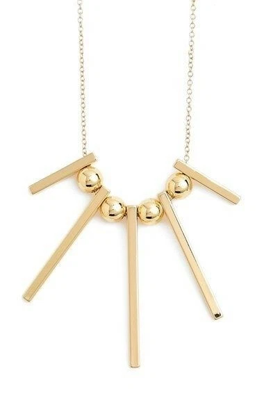 Collar de cuentas y barra de oro REBECCA MINKOFF 131988 Foto 1 de 1