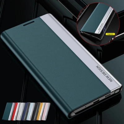 Case For iPhone 16 Pro Max 15 14 13 12 Pro Max Magnetic Leather Flip Stand Cover - Image 1 of 4