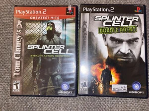 Splinter Cell (Chaos & Double Agent) Playstation 2 PS2 Completo Etiqueta Negra  - Imagen 1 de 3