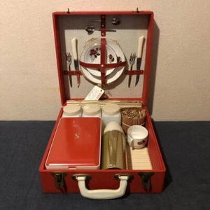 Raro juego de té de picnic SIRRAM de colección de los años 60 hecho en Inglaterra - Imagen 1 de 6