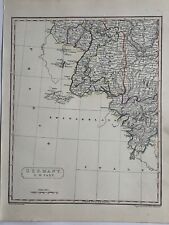 1819 Southwest Germany Original Antique Hand Coloured Map by Aaron Arrowsmith