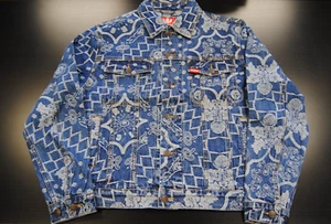 [441-7401] NEW MEN'S ICECREAM BLUE DREAMS DENIM JEAN JACKET DODGER - Picture 1 of 7