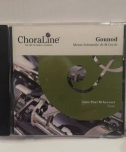 ChoraLine Tuition CD. Gounod Messe Solennelle De Sainte Cecile. Bass part - Picture 1 of 2