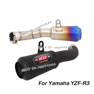 Motorcycle Exhaust Muffler Pipe Link Original Headers For Yamaha YZF-R3 YZF-R25 - Picture 1 of 10