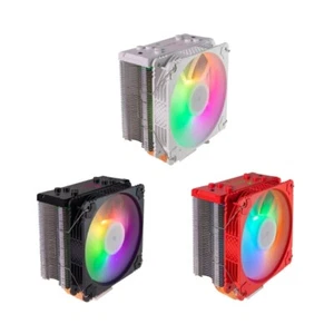 Intelligent PC Cooling System 4Pin Color LED Cooling Fan Metal CPU Air Cooling - Afbeelding 1 van 11