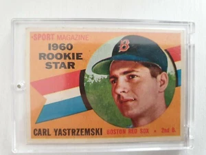 1960 Carl Yastrzemski Topps Rookie Card Boston Red Sox Hof RC MLB Vintage Rare � - Picture 1 of 2