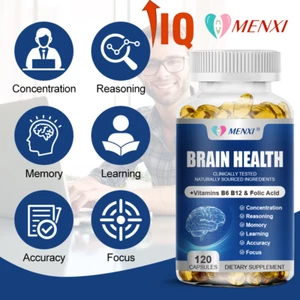 Nootropic Brain Booster 60ct, Unterstützung des gesunden Gehirngedächtnisses, Nootropic Supplement - Bild 1 von 8