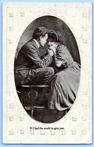 Romantic Postcard~ Romance~ If I Had The World To Give You - Picture 1 of 2