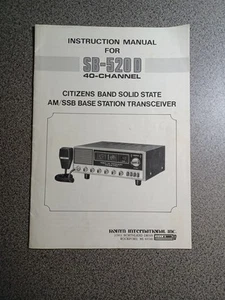 Robyn SB-520D AM/SBB Base Station Transceiver Instruction Manual Complete - Zdjęcie 1 z 15