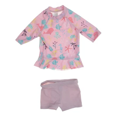 C&A, Sonnenschutzkleidung, Größe: 86, Elasthan/Polyester, Pink/Mehrfarbig #TEu - Bild 1 von 4