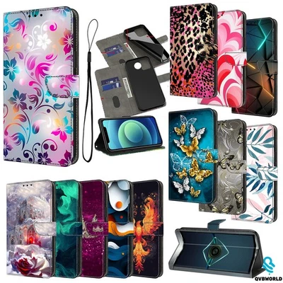 For Samsung S6 Edge+ S7 Edge S8 S9 S10 10+ Magnetic Flip Case Wallet Stand Cover - Image 1 of 4