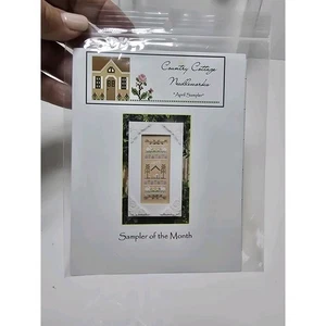 Sampler of the Month April by Country Cottage Needleworks cross stitch pattern - Picture 1 of 2
