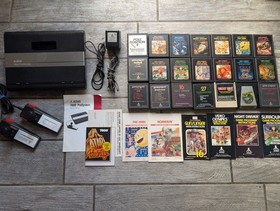 ATARI 7800 ProSystem Console + 21 Games - Controllers & Cables - Fully Tested!