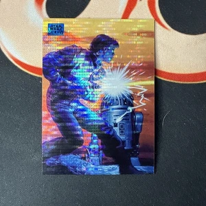 2024 Topps Chrome Star Wars Galaxy Luke Skywalker and R2-D2 #50 Aqua #/199 - Picture 1 of 2