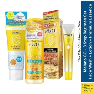 Melano CC Advanced Brightening 3-Step Regime Set - Face Wash + Lotion + Essence - Bild 1 von 14