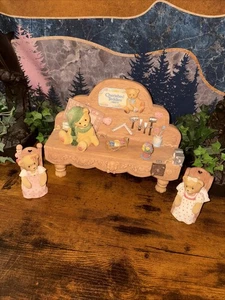 Priscilla Hillman 1999 Cherished Teddies Werkbank + 6 extra Teile! 7 STÜCK KONVOLUT - Bild 1 von 10