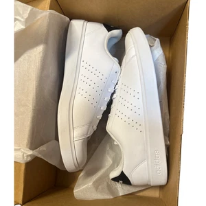 Adidas Advantage 2.0 Men’s Size 13 Shoes White/Black IF1661 - Picture 1 of 5