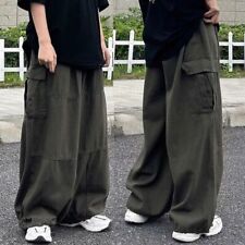 Men's Cargo Pants with Elastic Waist and Drawcord Leg Opening for Casual Wear