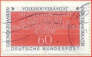 Deutsche Bundespost (019) - Volkssouveränität - Nennwert 60 - Bild 1 von 1