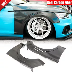 Fit for Audi A5 B9 S5 RS5 17-20 Real Carbon Exterior Side Fender Vent Trims 2PCS - Picture 1 of 12