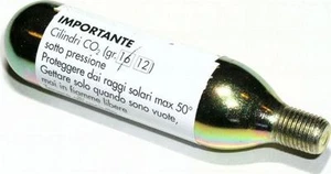 Replacement 16g CO2 cartridge threaded Luft refill quick cylinder  - Picture 1 of 1