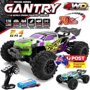 RC Car 4WD 70KM/H High Speed Remote Control Trucks Monster Crawler Cars Off-Road - Picture 1 of 30