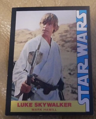 STAR WARS ROOKIE 1977 LUKE SKYWALKER FROM WONDER BREAD TRADING CARD EX CONDITION - Image 1 of 2