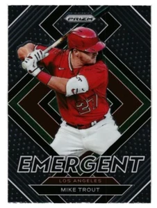 2022 PRIZM  - EMERGENT INSERT  # E-2 - MIKE TROUT - LOS ANGELES ANGELS - Picture 1 of 2