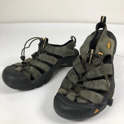 Keen Newport H2 男式 10 码 US / 43 绿色皮革运动凉鞋 — 第 1/4 张图片