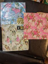 Vintage wedding wrapping paper sheet gift wrap paper - 5 1/2 Sheets Total